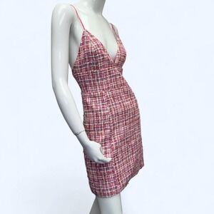 House of Harlow 1960 pink tweed mini dress